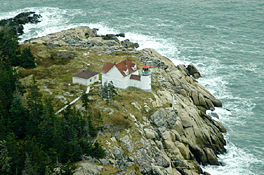 Maine Lighthouse Aerial