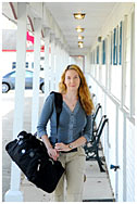 Tourism photography - Motel Luggage Woman