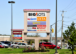 Maine Commercial & Retail Photography - Retail Plaza Sign